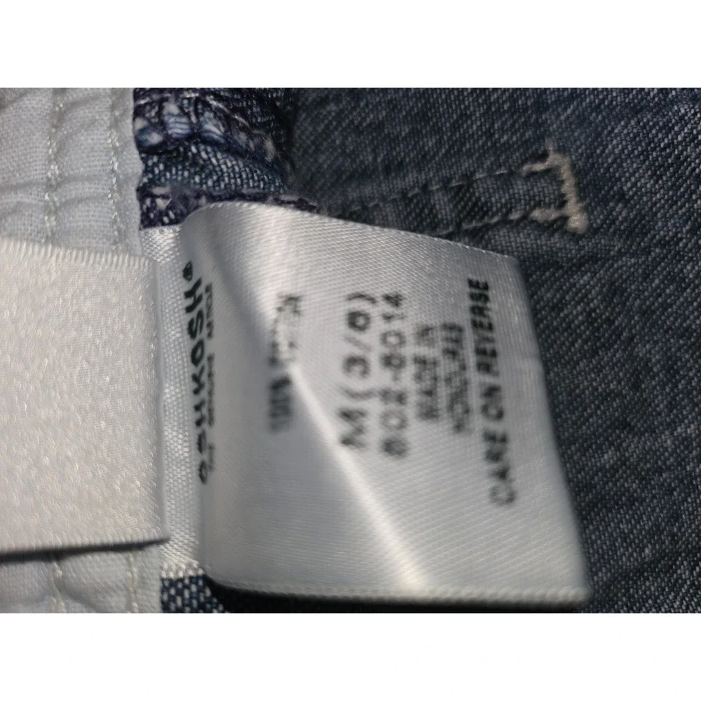 Vintage Oshkosh B'gosh Denim Overall Blue 3-6 Mo Snap Shorts Unisex Boys‎ Jean